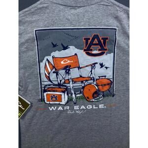 NEW Auburn Tigers T-Shirt Men's Small Gray Drake Waterfowl College Outdoors NWT!
